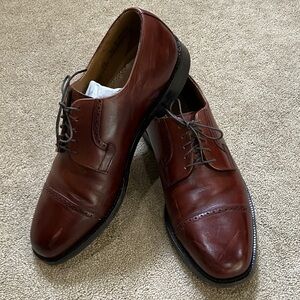 Johnston & Murphy Heritage Rich Brown Leather Oxfords